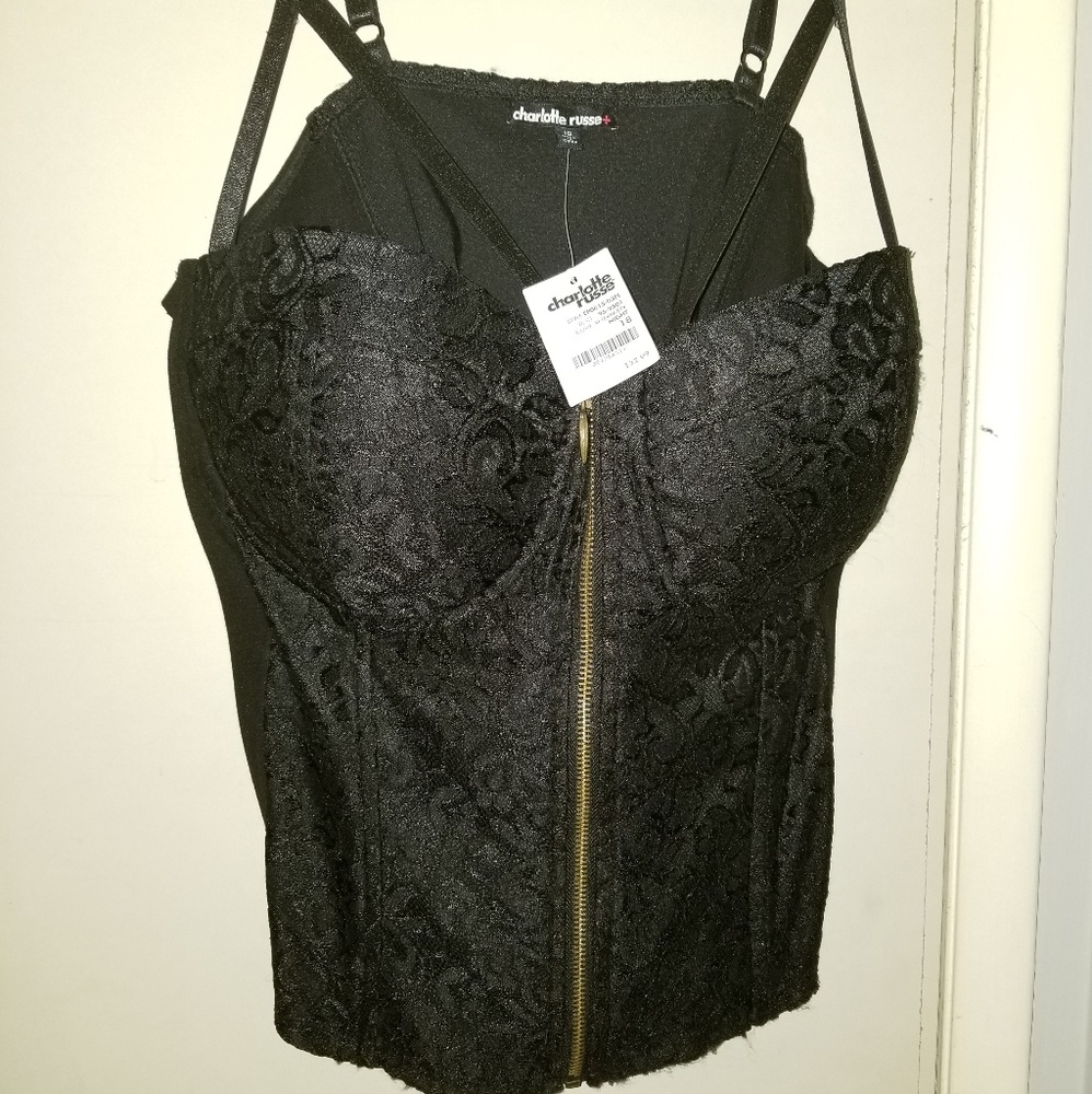 Plus Size All Black Corset